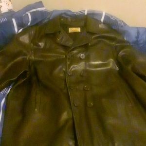 Leather coat